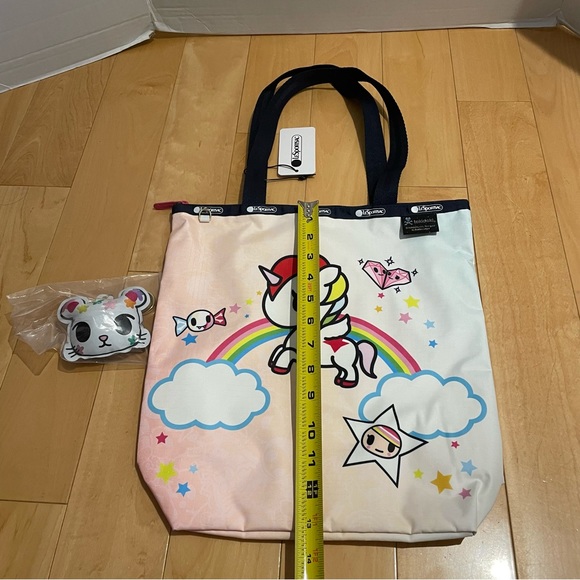 NWT tokidoki lesportsac rainbow unicorn daily tote - Picture 8 of 9